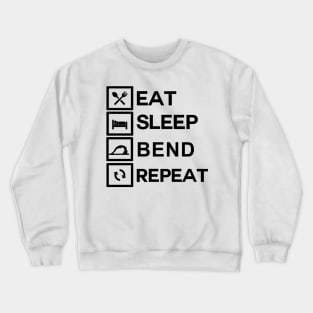 Contortionist Shirt Eat Sleep Bend Repeat Exercise Training Crewneck Sweatshirt